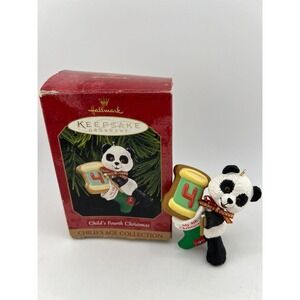 Hallmark Keepsake Ornament‎ Baby's Fourth Christmas 1999 Panda